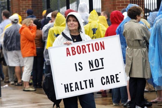 Anti-abortion protesters.